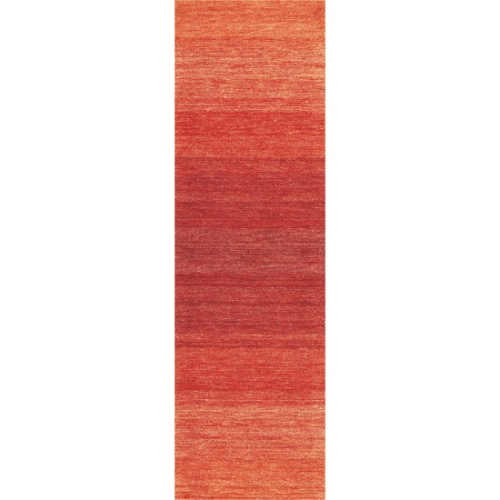 Calvin Klein Linear Glow GLO01 Runner Rug, Sumac, 2'3" x 7'6"