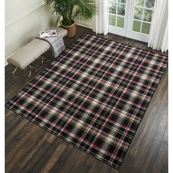 Nourison Grafix GRF03 Area Rug, Black, 7'10" x 9'10"