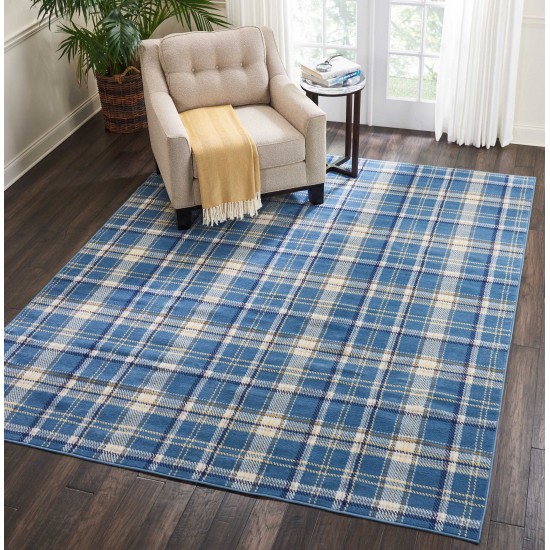 Nourison Grafix GRF03 Area Rug, Blue, 7'10" x 9'10"