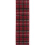 Nourison Grafix GRF03 Runner Rug, RED, 2'3" x 7'6"