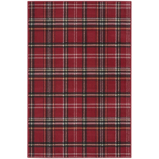 Nourison Grafix GRF03 Area Rug, Red, 3' x 5'