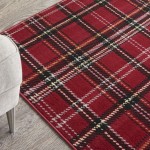 Nourison Grafix GRF03 Area Rug, Red, 3' x 5'