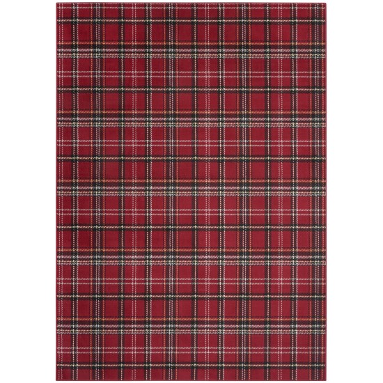 Nourison Grafix GRF03 Area Rug, Red, 6' x 9'