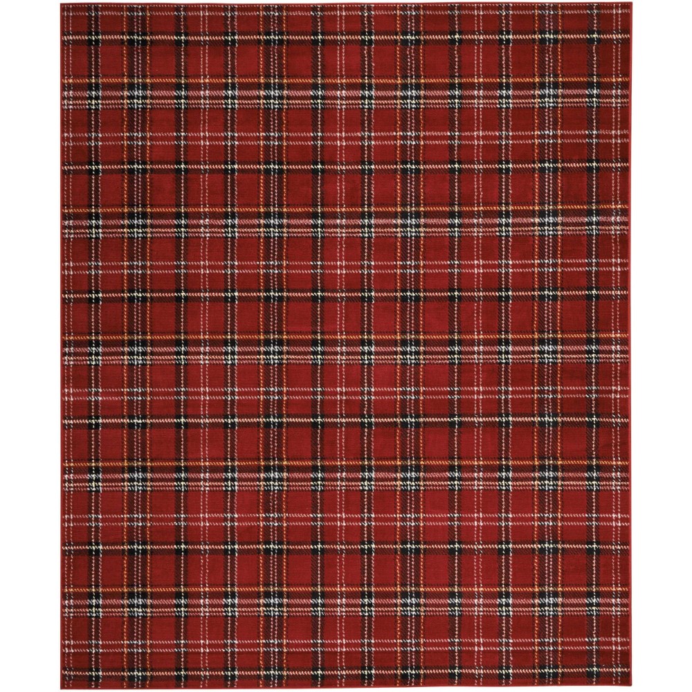 Nourison Grafix GRF03 Area Rug, Red, 7'10" x 9'10"