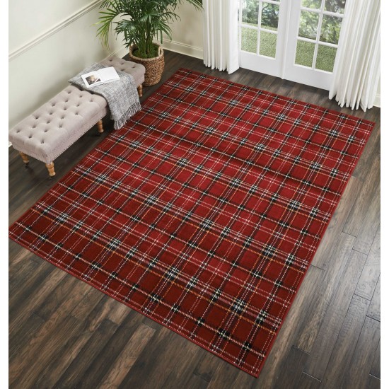 Nourison Grafix GRF03 Area Rug, Red, 7'10" x 9'10"