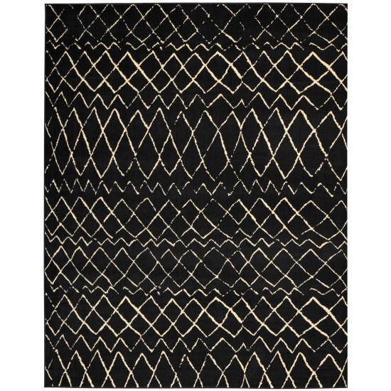 Nourison Grafix GRF04 Area Rug, Black, 7'10" x 9'10"