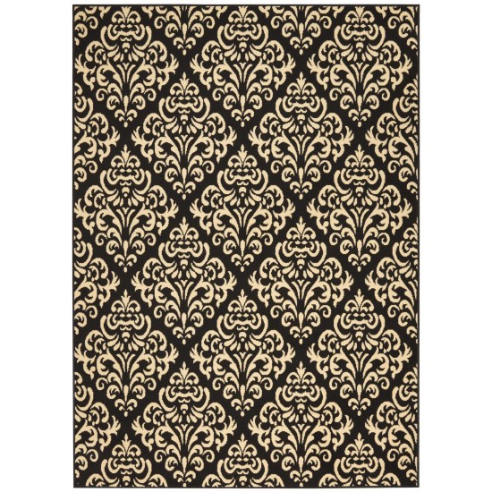 Nourison Grafix GRF06 Area Rug, Black, 5'3" x 7'3"