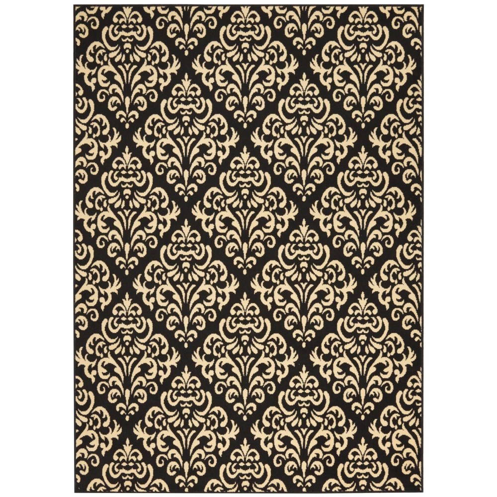 Nourison Grafix GRF06 Area Rug, Black, 5'3" x 7'3" Nourison Grafix GRF06 Area Rug, Black, 5'3" x 7'3"