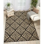 Nourison Grafix GRF06 Area Rug, Black, 5'3" x 7'3"
