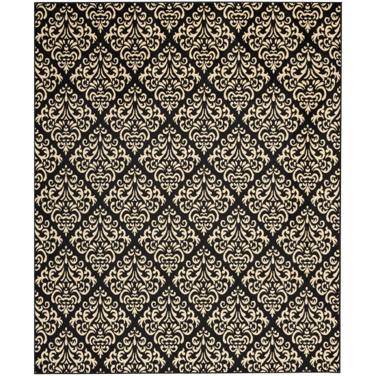 Nourison Grafix GRF06 Area Rug, Black, 7'10" x 9'10"