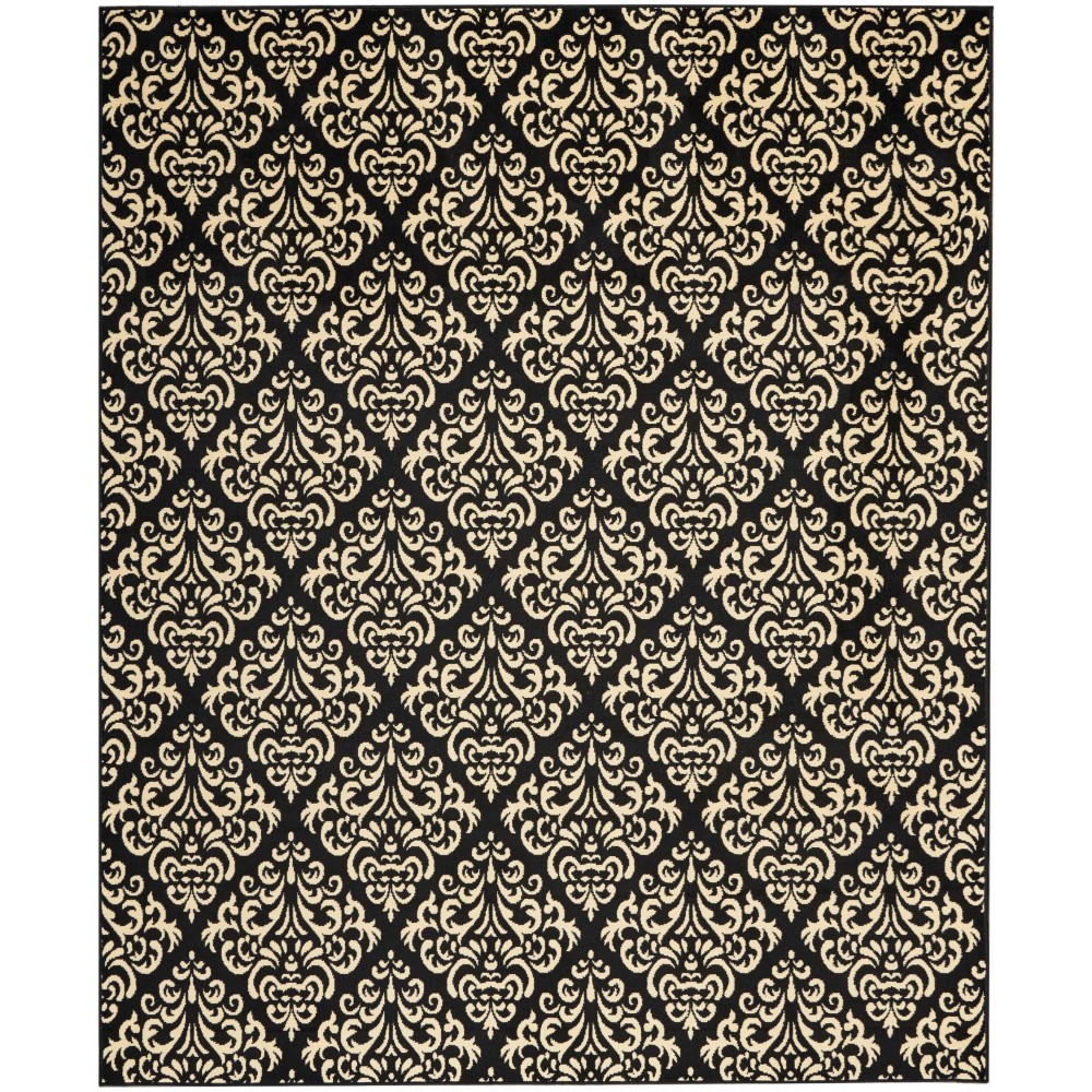 Nourison Grafix GRF06 Area Rug, Black, 7'10" x 9'10"