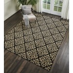 Nourison Grafix GRF06 Area Rug, Black, 7'10" x 9'10"