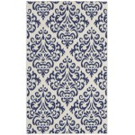 Nourison Grafix GRF06 Area Rug, White/Blue, 3' x 5'