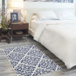 Nourison Grafix GRF06 Area Rug, White/Blue, 3' x 5'