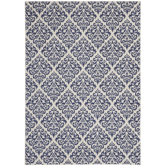 Nourison Grafix GRF06 Area Rug, White/Blue, 7' x 10'