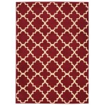 Nourison Grafix GRF08 Area Rug, Red, 5'3" x 7'3"