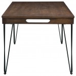 ACME Garron Dining Table, Walnut & Black