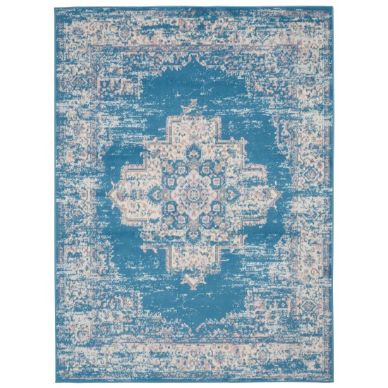 Nourison Grafix GRF14 Area Rug, Blue, 3'9" x 5'9"