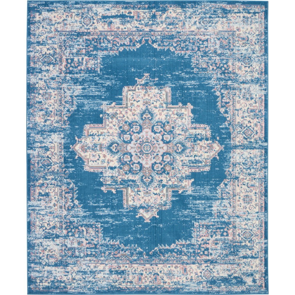 Nourison Grafix GRF14 Area Rug, Blue, 7' x 10'