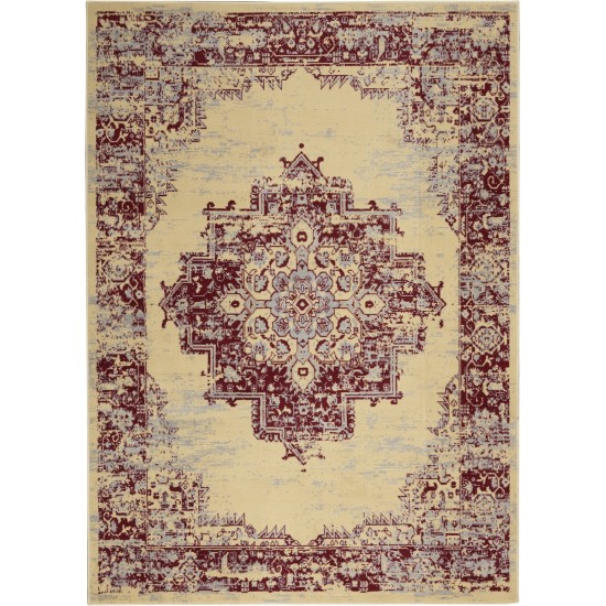 Nourison Grafix GRF14 Area Rug, Cream/Red, 3'9" x 5'9"