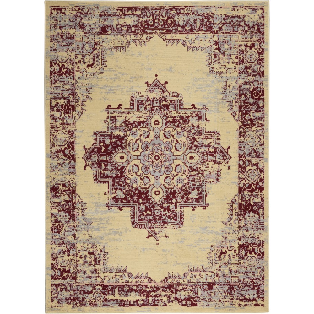 Nourison Grafix GRF14 Area Rug, Cream/Red, 3'9" x 5'9"