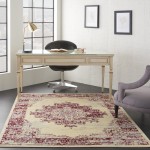 Nourison Grafix GRF14 Area Rug, Cream/Red, 3'9" x 5'9"