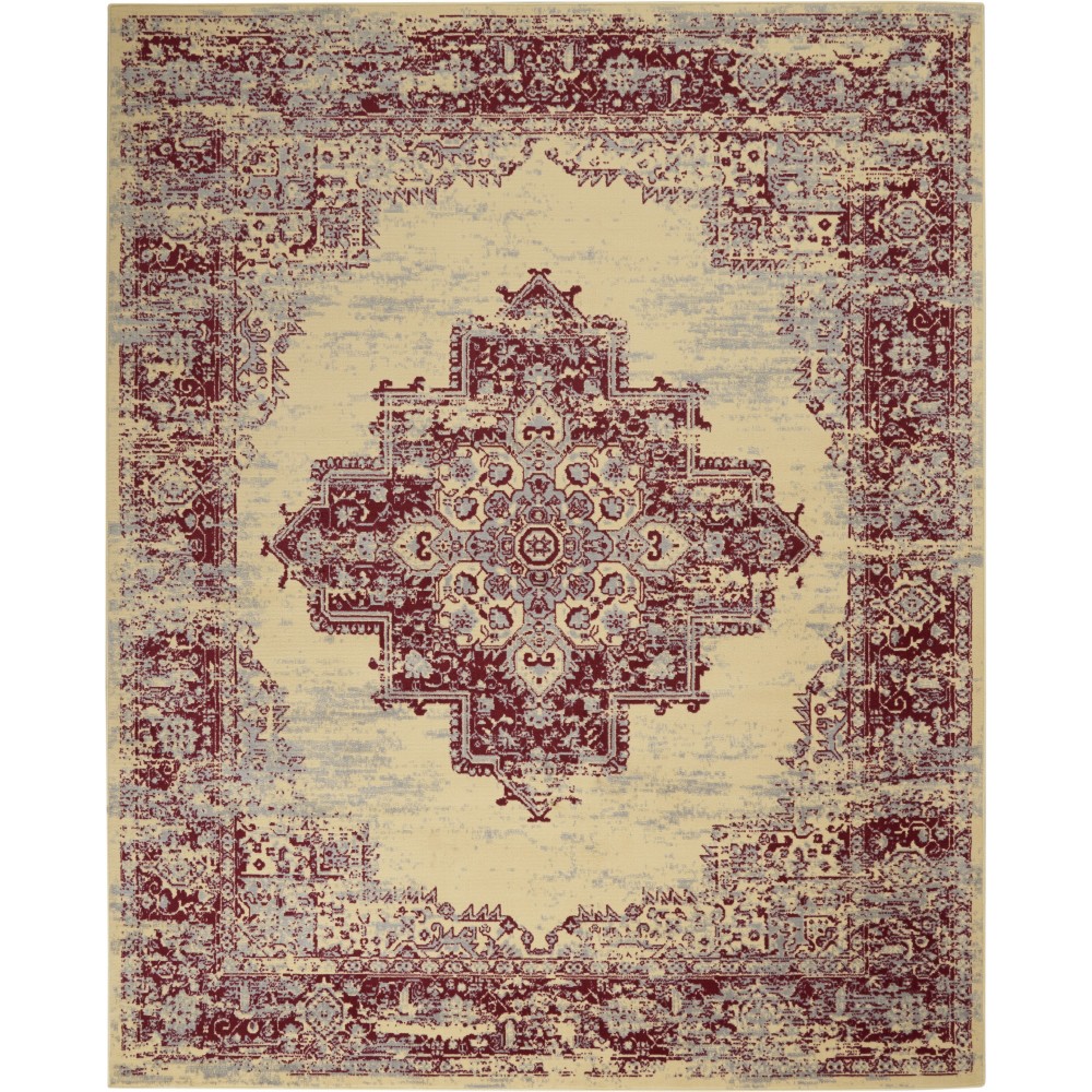 Nourison Grafix GRF14 Area Rug, Cream/Red, 7'10" x 9'10"