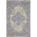 Nourison Grafix GRF14 Area Rug, Ivory/Pink, 3' x 5'