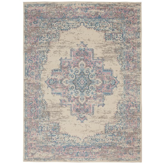 Nourison Grafix GRF14 Area Rug, Ivory/Pink, 3'9" x 5'9"