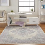 Nourison Grafix GRF14 Area Rug, Ivory/Pink, 3'9" x 5'9"