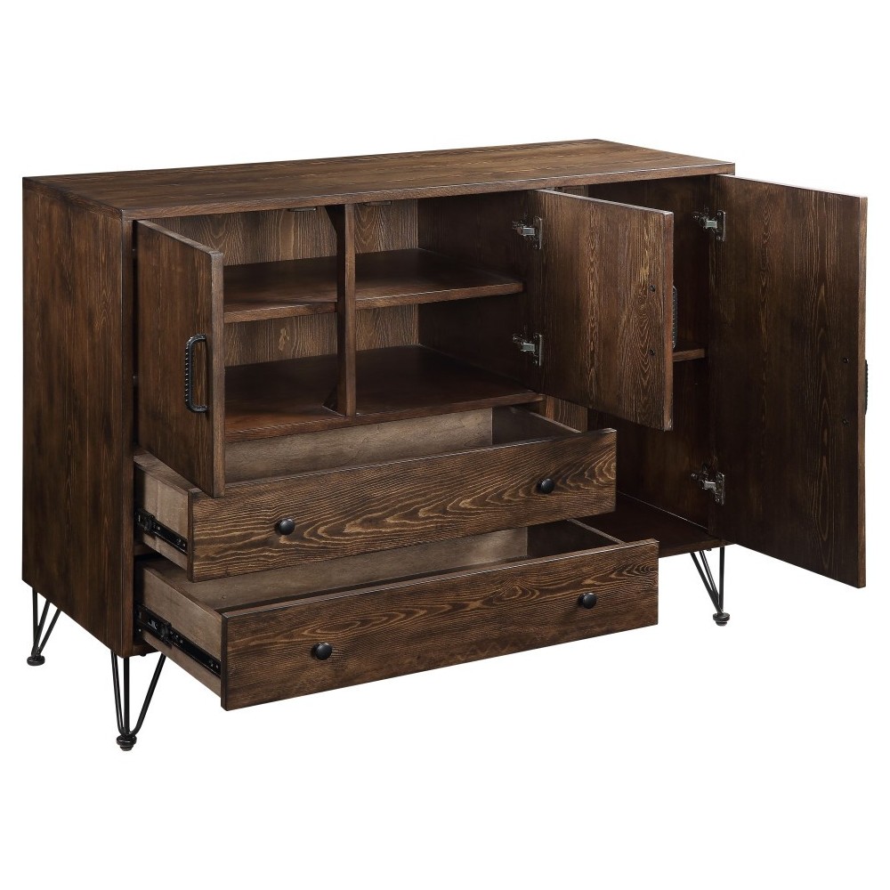 ACME Garron Server, Walnut & Black
