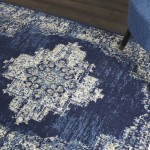 Nourison Grafix GRF14 Area Rug, Navy/Blue, 5'3" x 7'3"