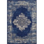 Nourison Grafix GRF14 Area Rug, Navy/Blue, 6' x 9'