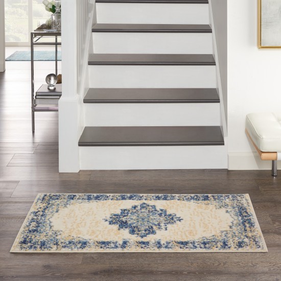 Nourison Grafix GRF14 Area Rug, White, 2' x 4'