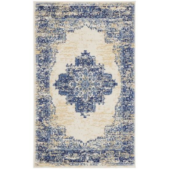 Nourison Grafix GRF14 Area Rug, White, 3' x 5'