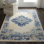 Nourison Grafix GRF14 Area Rug, White, 3'9" x 5'9"