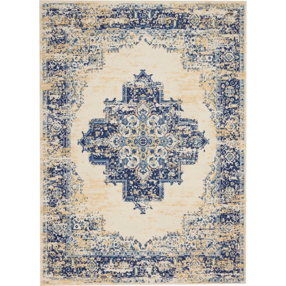 Nourison Grafix GRF14 Area Rug, White, 5'3" x 7'3"
