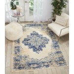 Nourison Grafix GRF14 Area Rug, White, 5'3" x 7'3"