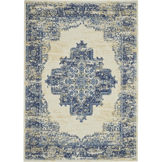 Nourison Grafix GRF14 Area Rug, White, 7' x 10'