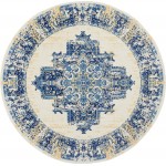 Nourison Grafix GRF14 Area Rug, White, 8' x Round