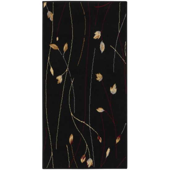 Nourison Grafix GRF15 Area Rug, Black, 2' x 4'