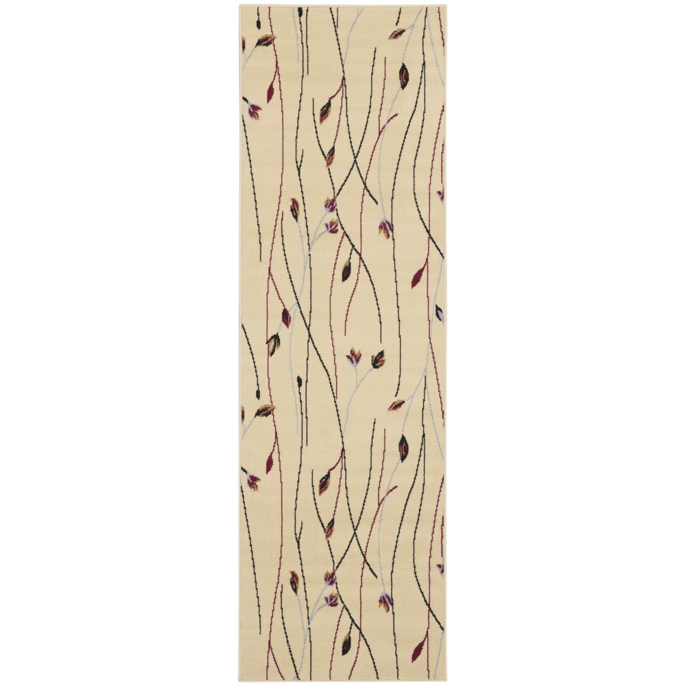 Nourison Grafix GRF15 Runner Rug, Cream, 2'3" x 7'6"