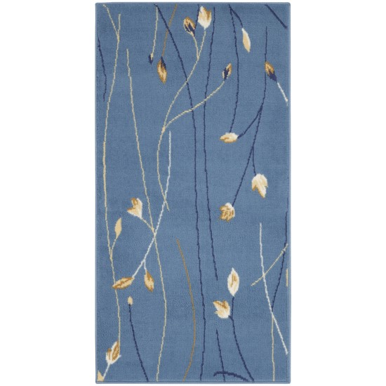 Nourison Grafix GRF15 Area Rug, Light Blue, 2' x 4'