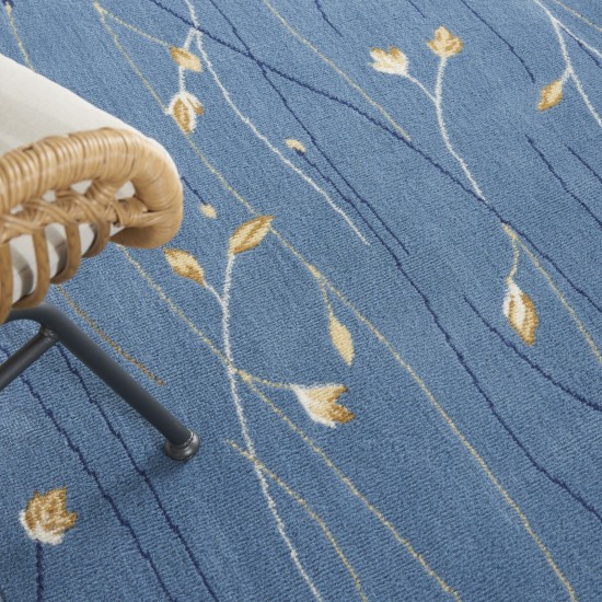 Nourison Grafix GRF15 Area Rug, Light Blue, 7' x 10'