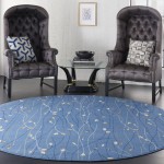 Nourison Grafix GRF15 Area Rug, Light Blue, 8' x Round