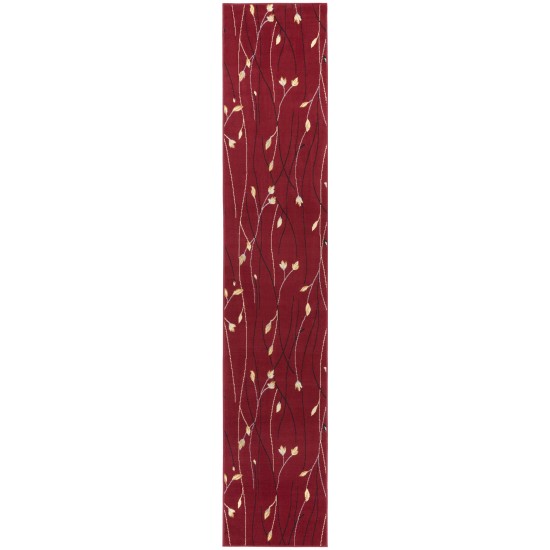 Nourison Grafix GRF15 Runner Rug, Red, 2'3" x 12'