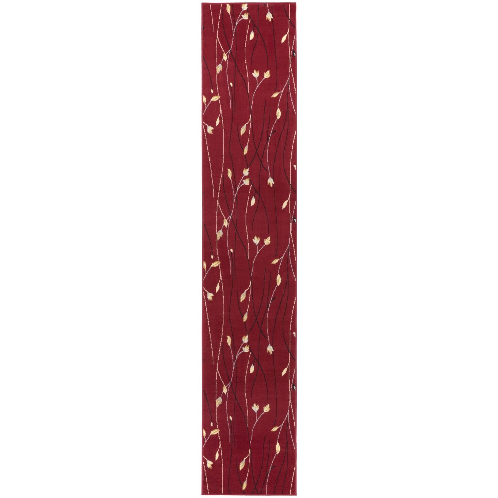 Nourison Grafix GRF15 Runner Rug, Red, 2'3" x 12' Nourison Grafix GRF15 Runner Rug, Red, 2'3" x 12'