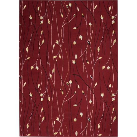 Nourison Grafix GRF15 Area Rug, Red, 3'9" x 5'9"