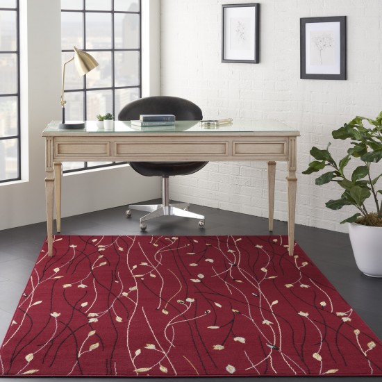 Nourison Grafix GRF15 Area Rug, Red, 3'9" x 5'9"