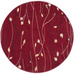 Nourison Grafix GRF15 Area Rug, Red, 4' x Round